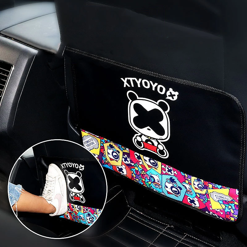 

Car Seat Back Anti-Kick Pad Children'S Cartoon Protection Pad Car Interior Anti-Dirty Pads Seat Rear Anti-Kick Wear Pads