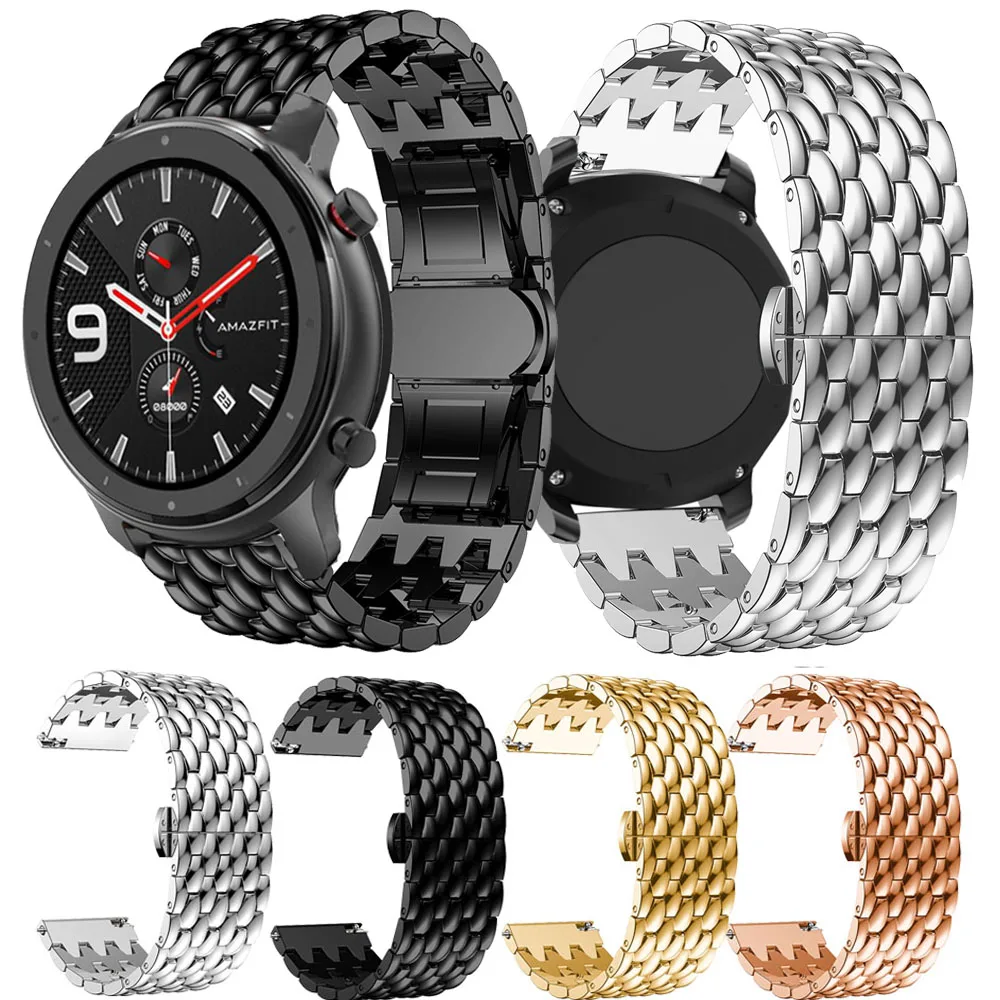 Ремешок из нержавеющей стали для часов Huami Amazfit GTR 47 мм сменный металлический