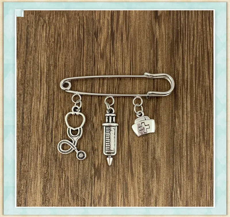 Новинка 2020 брошь в виде шапки медицинской медсестры шприц стетоскоп милые