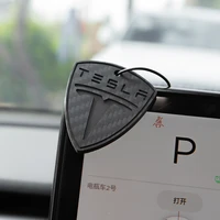 tey model3 car real carbon fiber sculpture key ring key chain for tesla model 3 2021 accessories decorate model y x s new
