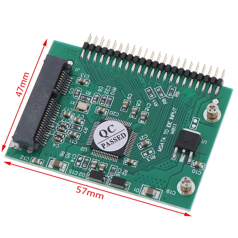 Адаптер mSATA SSD на 44 Pin IDE адаптер для конвертер карты как 2 5 дюймовый HDD ноутбука |