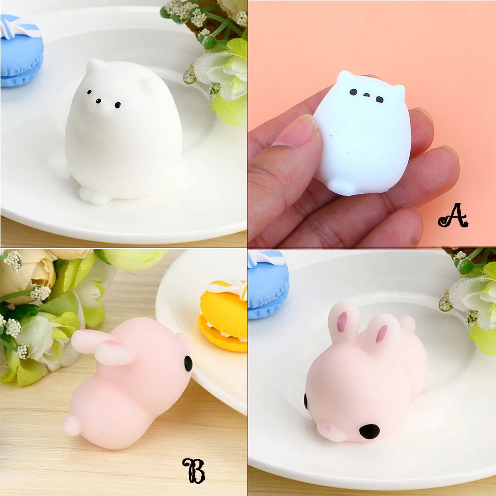 

Kawaii Cute Mochi Cat Squeeze Healing Fun Kids Kawaii Toy Stress Reliever Decor Sensory Squeeze Squishy Antistress Rebound Pinch