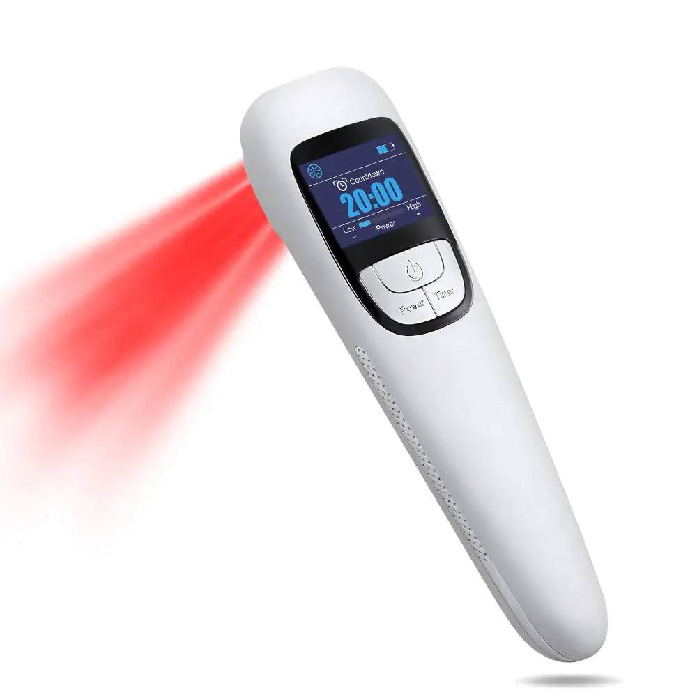 

Cold Laser Human/Vet Device with LED Display Targets Joint and Muscles Directly for Pain ReliefInfrared Light(3x808nm +13X650nm)