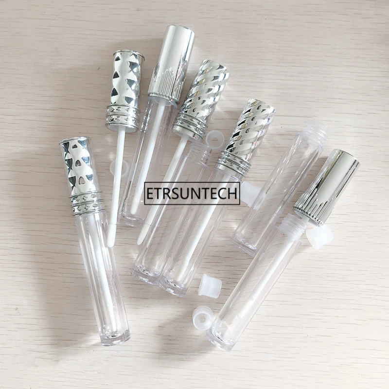 10pcs 30pcs 50pcs Clear Lip Gloss Containers With Silver Lid Empty Cosmetic Containers Lip Balm Tube F20171857