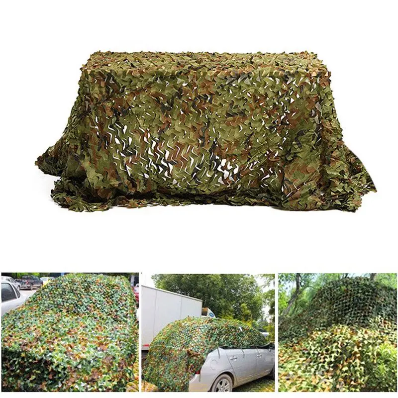 

2M X 4M Military Camouflage Net Netting Sports Tent Woodlands Leaves Camo Cover for Outdoor Hunting Camping Car