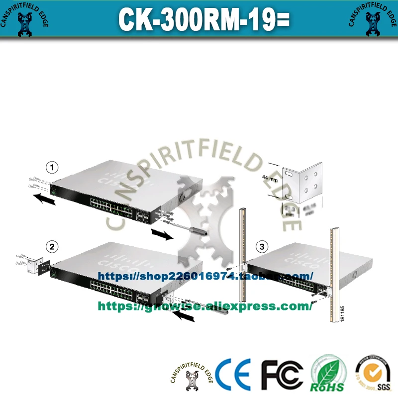 

New 19in CK-300RM-19= Rack Mount Kits For Cisco