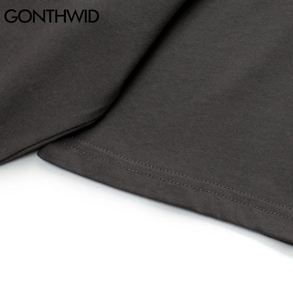 

GONTHWID Tshirts Hip Hop Cartoon Bear Short Sleeve Tee Shirts Harajuku Hip Hop Casual Streetwear Casual Cotton Short Sleeve Tops