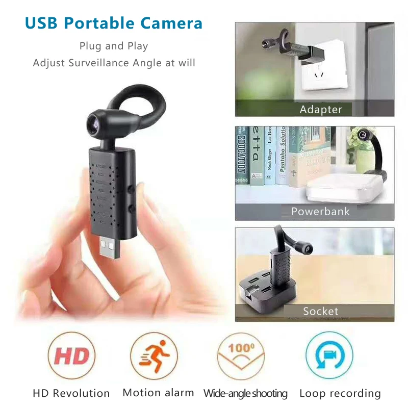 IP-камера с поддержкой Wi-Fi USB Full HD 1080P P2P | Безопасность и защита