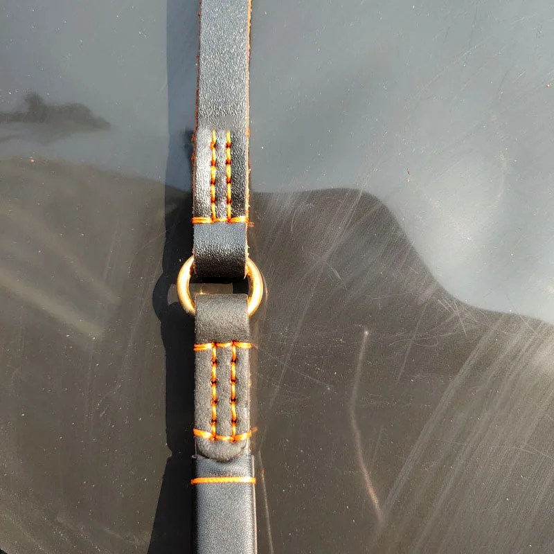 Поводок для собак из натуральной кожи с пятью узелками тренировочные тросы