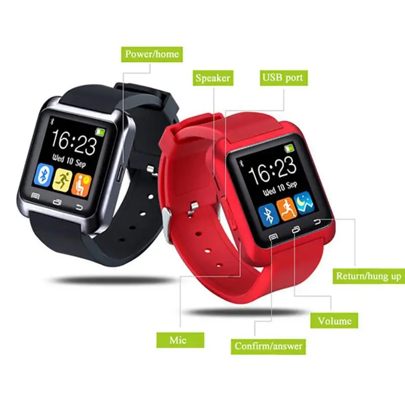 Смарт часы BEESCLOVER U8 с Bluetooth и измерителем высоты для смартфонов Xiao Mi