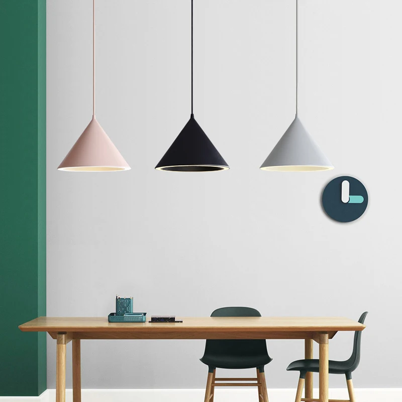 Современные Подвесные светодиодные светильники e27 потолочный светильник в