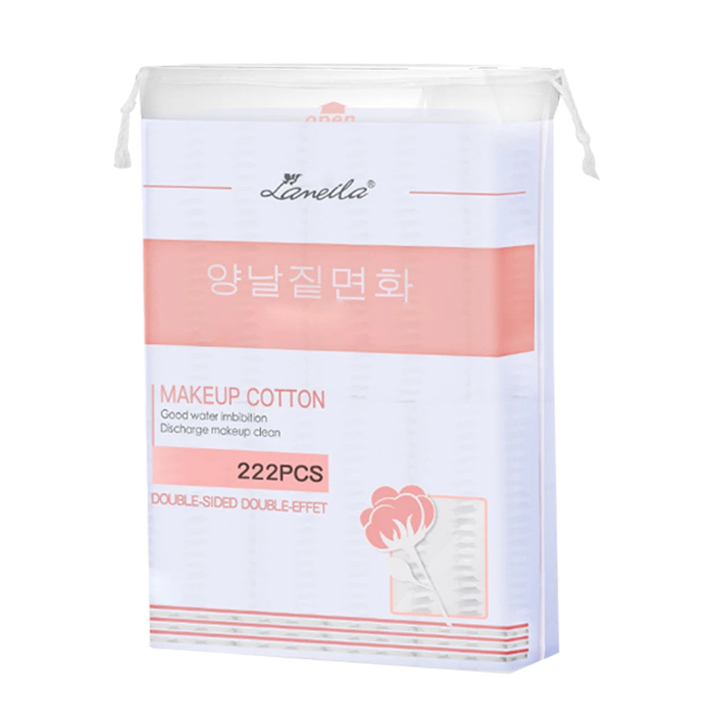 

LAMEILA 222 шт., хлопковые салфетки для снятия макияжа