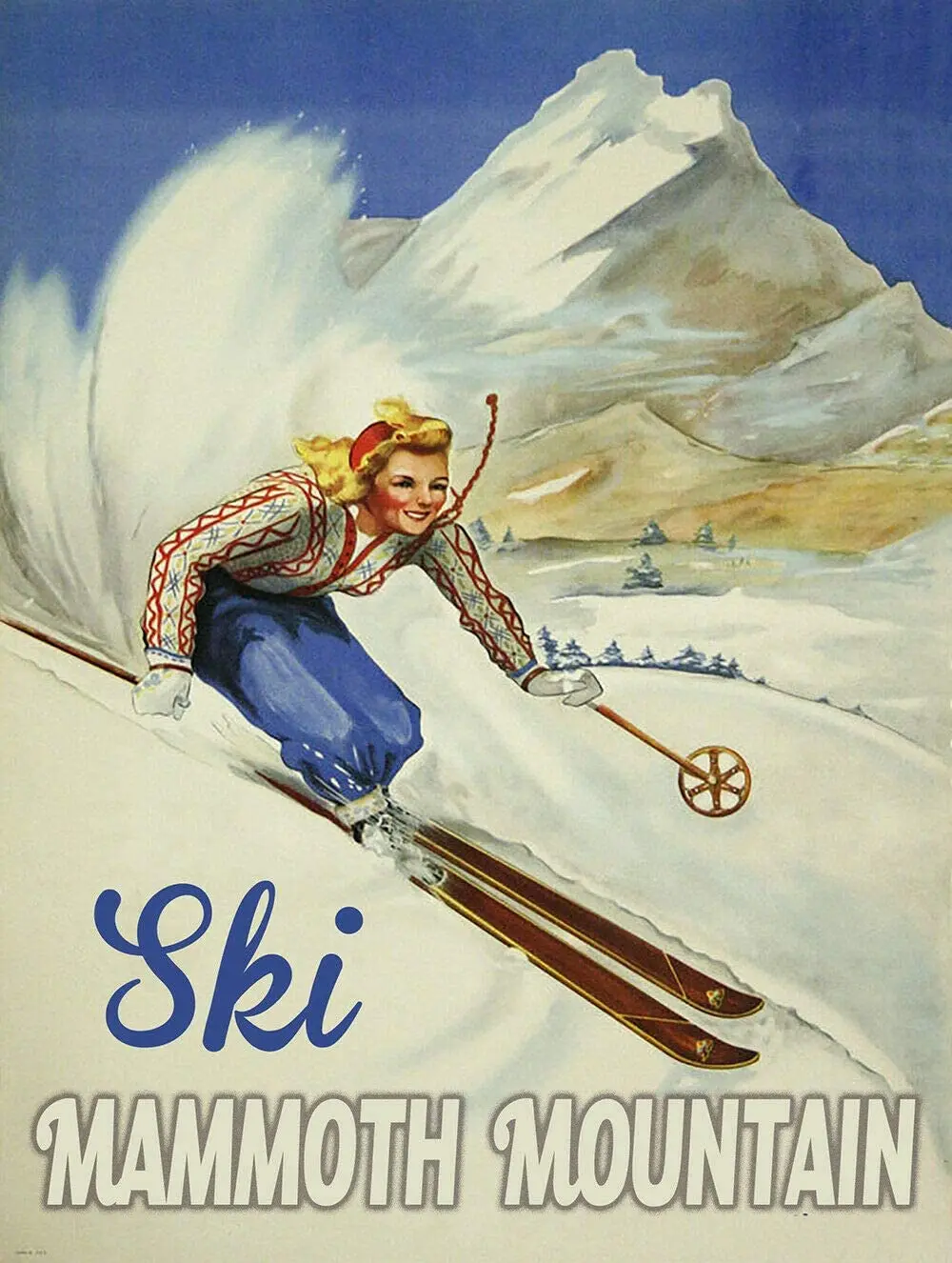 

New Vintage Retro Metal Tin Sign Ski Mammoth Mountain Garage Street & Home Bar Club Hotel Wall Decor Plaque Signs 12X8Inch