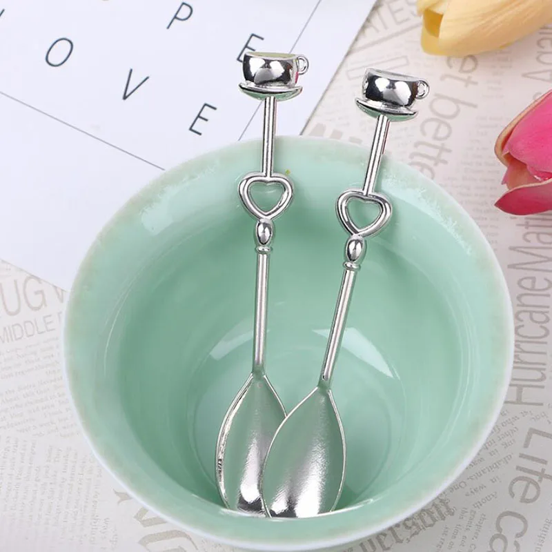 2 шт./лот свадебный подарок сувенирная кофейная ложка для пары влюбленной посуда