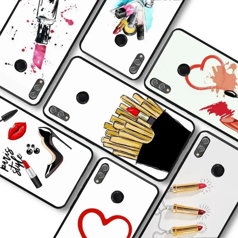 

Girl's lipstick Phone Case For Huawei honor10Lite 10i 20 8x 10 for Honor9lite 9xpro Coque