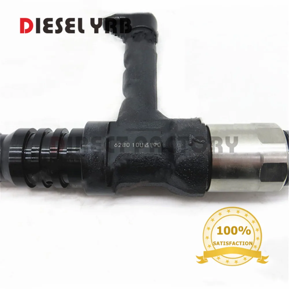 

4 PCS GENUINE AND BRAND NEW DIESEL COMMON RAIL FUEL INJECTOR 095000-6280 6219-11-3100 0950006280