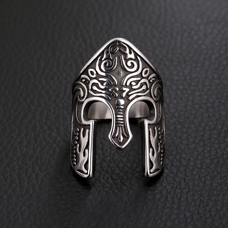

Secret Boy Carbide Arrival Ring Warrior Ring Scandinavian Ring Viking Totem Mask Amulet Ring Men's Fashion Jewelry Jewelry
