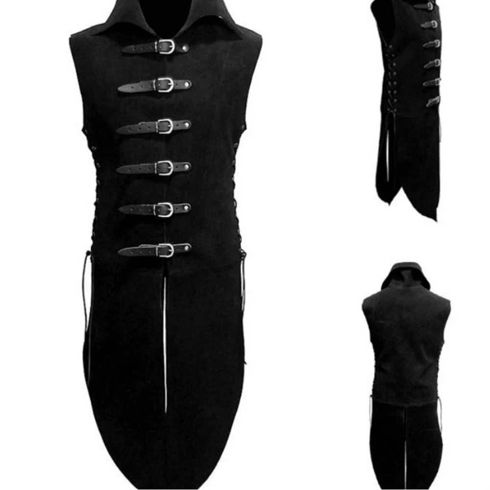 Средневековый Lederwams Waldelf кожаный Jerkin Armor Warrior костюм для мужчин Пряжка ремешок