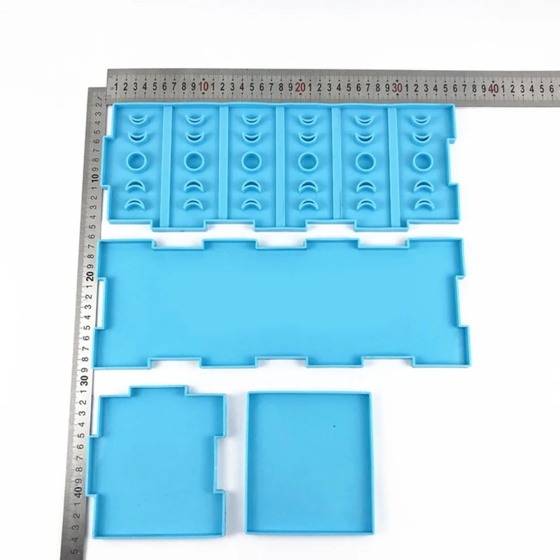 

1 Set Drawer Separated Division Free Combination Storage Box Epoxy Resin Mold DIY Crafts Organizer Case Silicone Mould