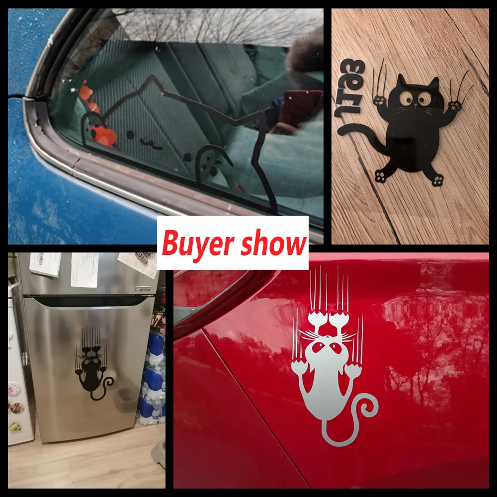 10 видов стилей Кошка наклейки для автомобиля забавные Обёрточная Бумага Винил