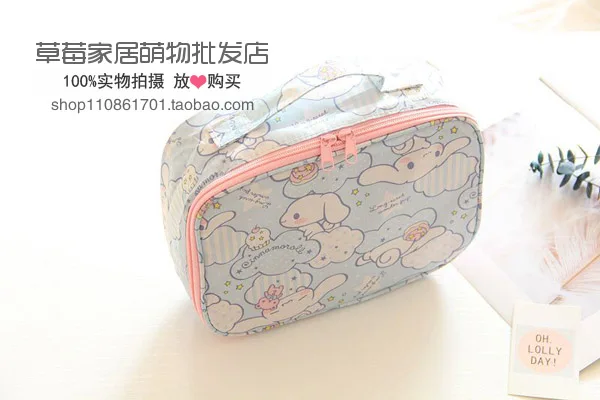 Мультфильм Япония hello kitty My Melody Cinnamoroll pompomparin дорожные косметички для хранения мешочки для мытья девочек макияж сумки
