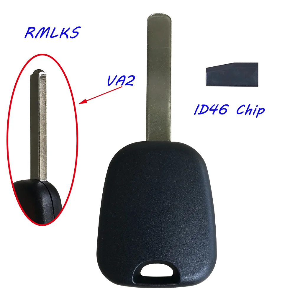Запасной ключ транспондер Автомобильный ID46 чиповый для Peugeot 106 107 307 206 207 306 406 Citroen C2