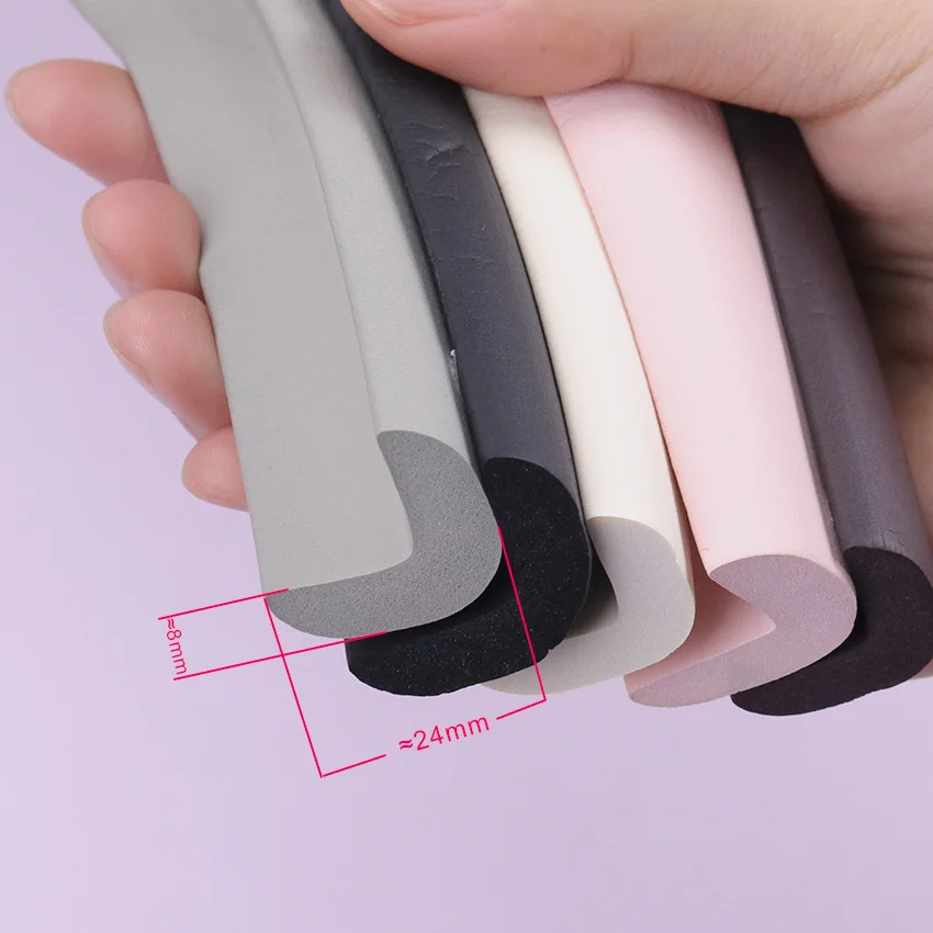 1PC 2M Soft Baby Safety Desk Table Edge Guard Strip Security Kids Protection Bumper Edge Angle Home Anti Collision Strip