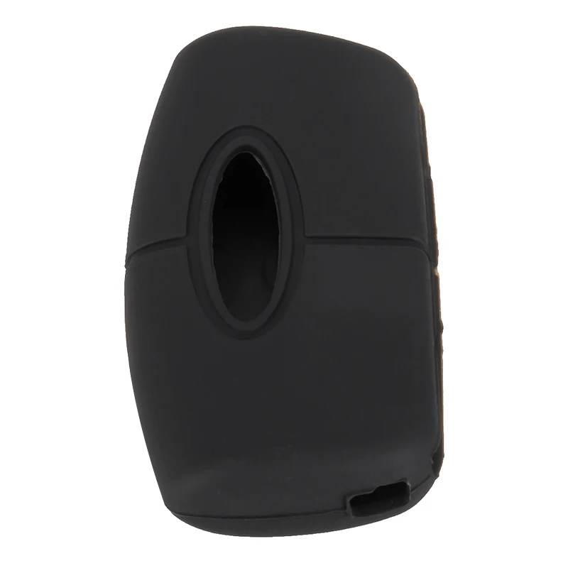 1pc Silicone Key Case Cover Black 3 Button For Ford Fiesta Focus Mondeo Falcon C-Max Eco Sport Galaxy Territory | Автомобили и