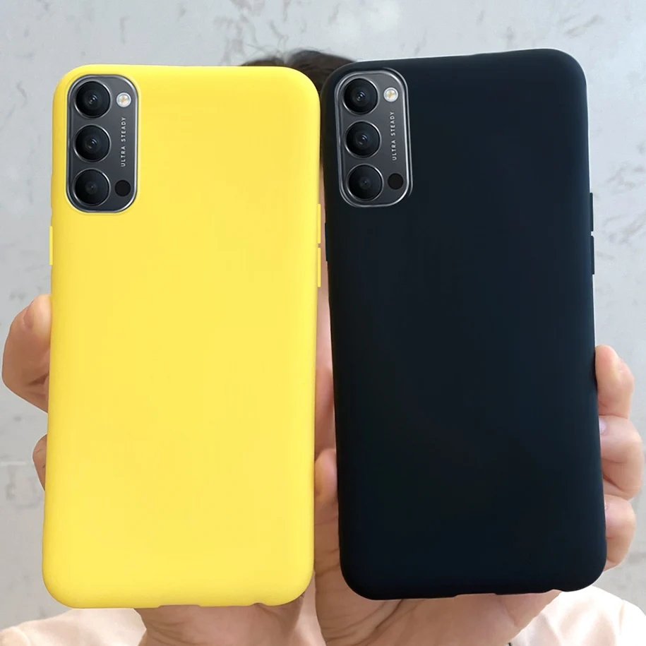 Мягкий чехол для OPPO Reno4 Pro 5G, чехол CPH2089, силиконовый защитный чехол карамельных цветов для OPPO Reno 4 5G CPH2091, матовый чехол