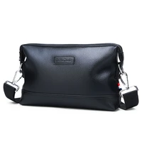 men clutch bag genuine leather luxury designer handbag with shoulder strap envelope big wallet purse murse male pouch business