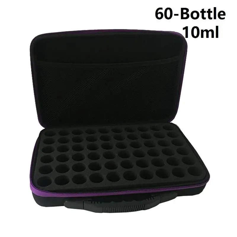 60-Bottle 1 шт., 60 флаконов, держатель для эфирных масел, чехол для хранения эфирных масел, коробка для хранения эфирных масел, органайзер для путешествий - Цвет: 60-Bottle