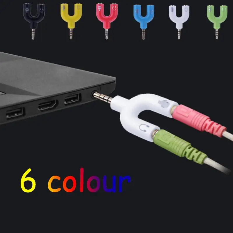 3 5 мм разъем для наушников конвертер стерео сплиттер аудио микрофона и гарнитуры