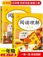 first grade 2 volumessets reading comprehension daily training textbookskills and methods of synchronous chinese practice book