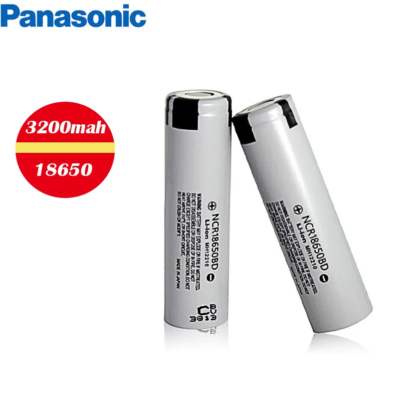 Аккумулятор Panasonic 18650 литий ионный аккумулятор 3 7 в 3200 мАч NCR18650BD для фонарика