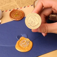 vintage metal wax seal stamp magic circle sealing wax stamp head for scrapbooking craft card envelope seal decoration