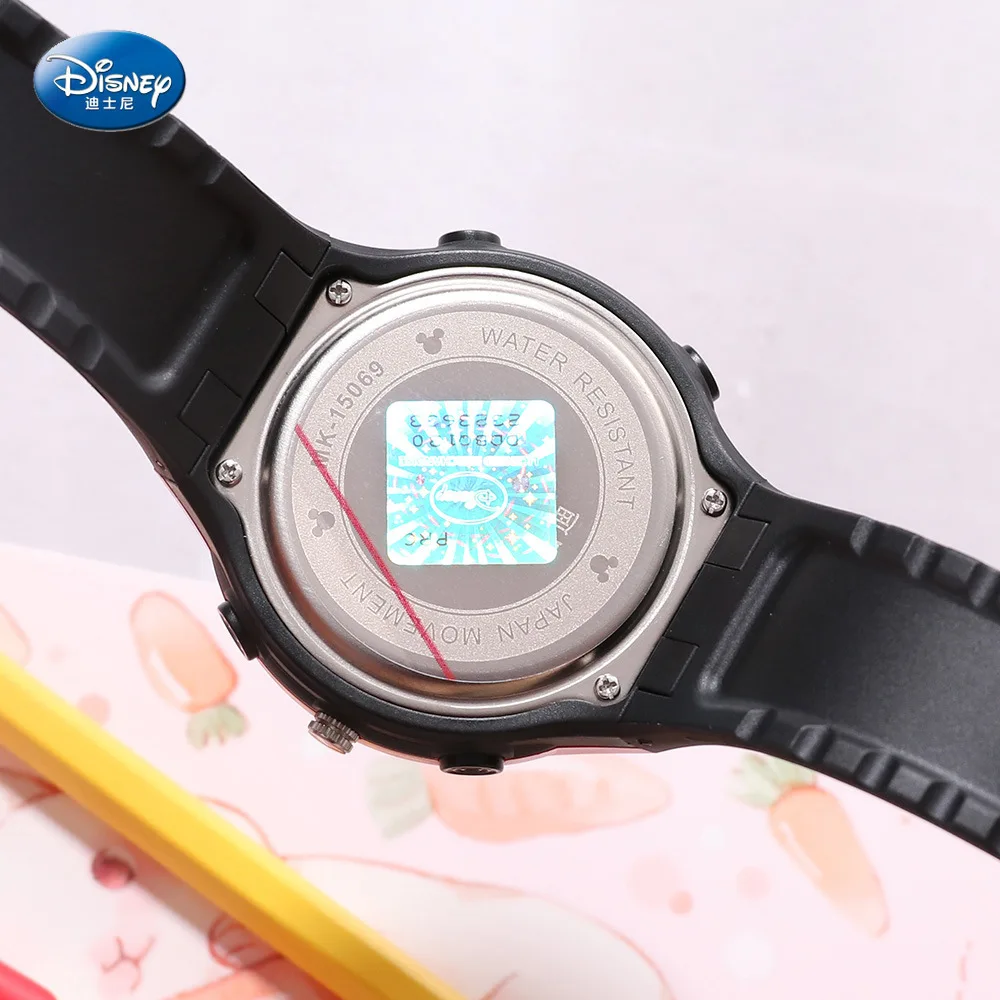 

Disney Children's Watch Cool Multi-function Dual Display Movement Digital Watch Waterproof Luminous Student Watch 10Bar Plastic