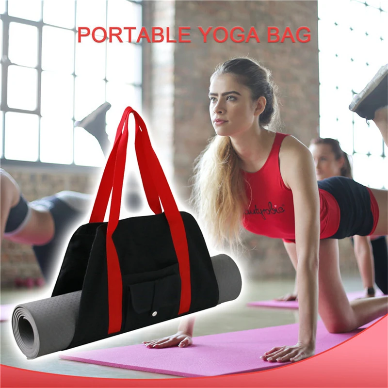 

Fashion Sports Yoga Mat Storage Shoulder Bag Women Fitness Bag Messenger Bag Cylinder Yoga Bag