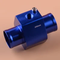 26mm water temperature joint pipe sensor gauge radiator hose adapter blue aluminum alloy for universal cars