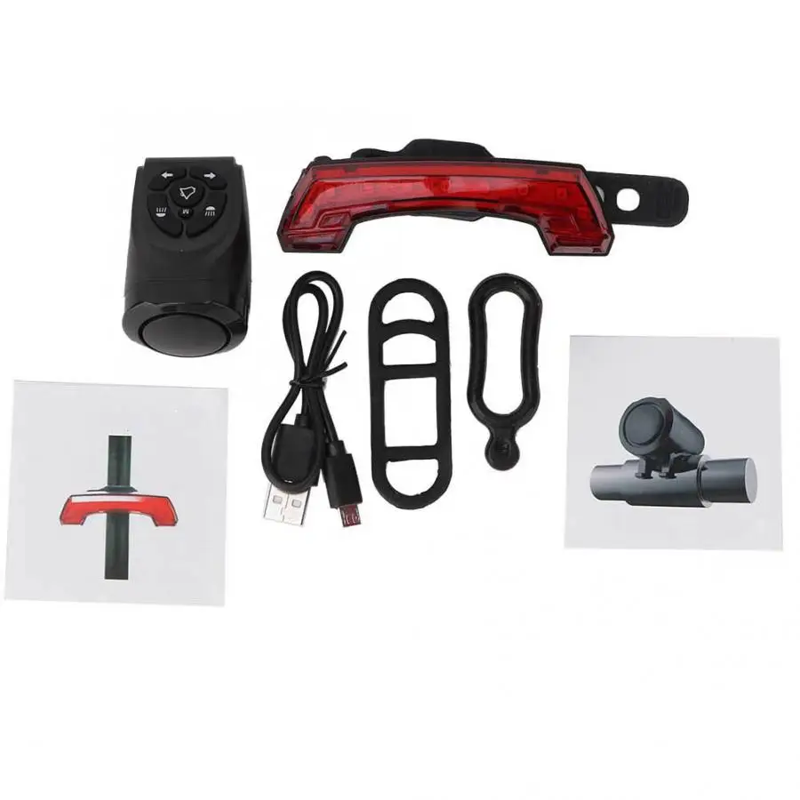 Портативный велосипедный задний фонарь сигнала поворота светильник