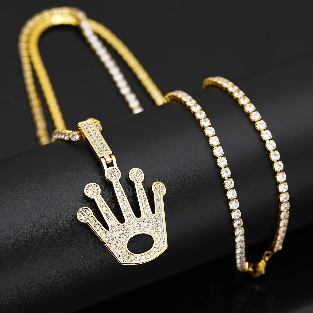 Цепочка с подвеской в стиле хип хоп для мужчин и женщин|Ожерелья подвеской| |