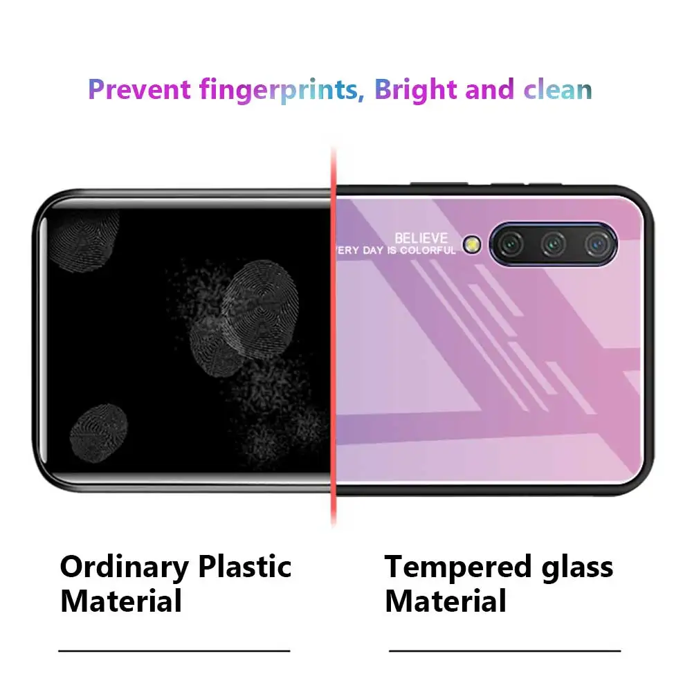 Для Xiaomi Mi A3 Lite чехол из закаленного стекла противоударный защитный для телефона