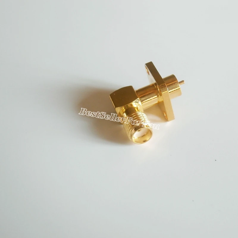 1 шт. гнездо SMA 4-отверстие фланец припой Панель Крепление палуба медный корпус