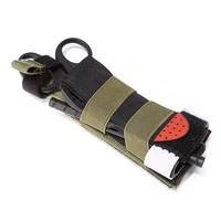 tactical molle tourniquet pouch scissor holder edc bag hunting exploration emergency fast hemostasis strap bag first aid kits
