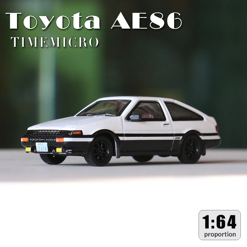 Модель времени JDM модель 1/64 Toyo Corolla D AE86 коллекция автомобиля Takumi Fujiwara литая