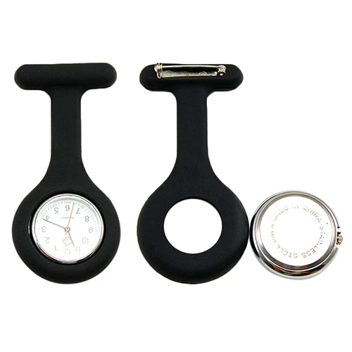 Повседневные женские карманные часы на цепочке Милые силиконовые