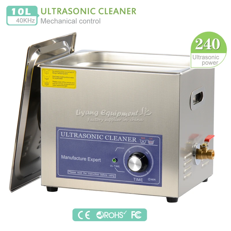

LY-40T 240W 10L Ультразвуковой очиститель умный мини-ванна для чистки ювелирных изделий очки печатных плат ультразвуковой стерилизации машины