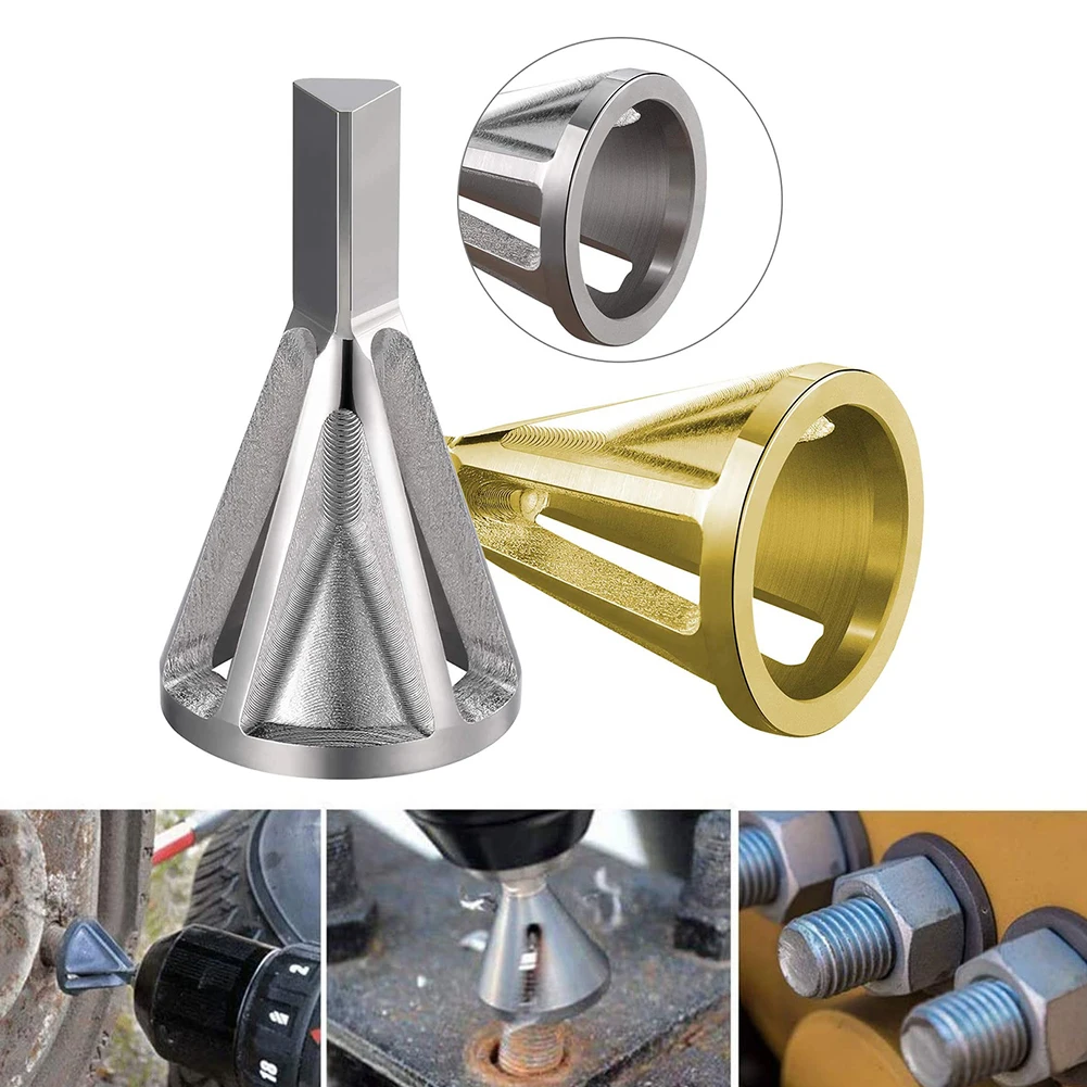 

2pcs Deburring External Chamfer Tool Steel Remove Burr for High Strength Hardness Drill Bit