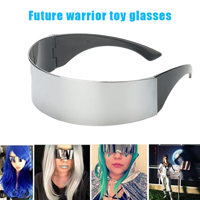 Забавные футуристические защитные очки робот космические вечерние