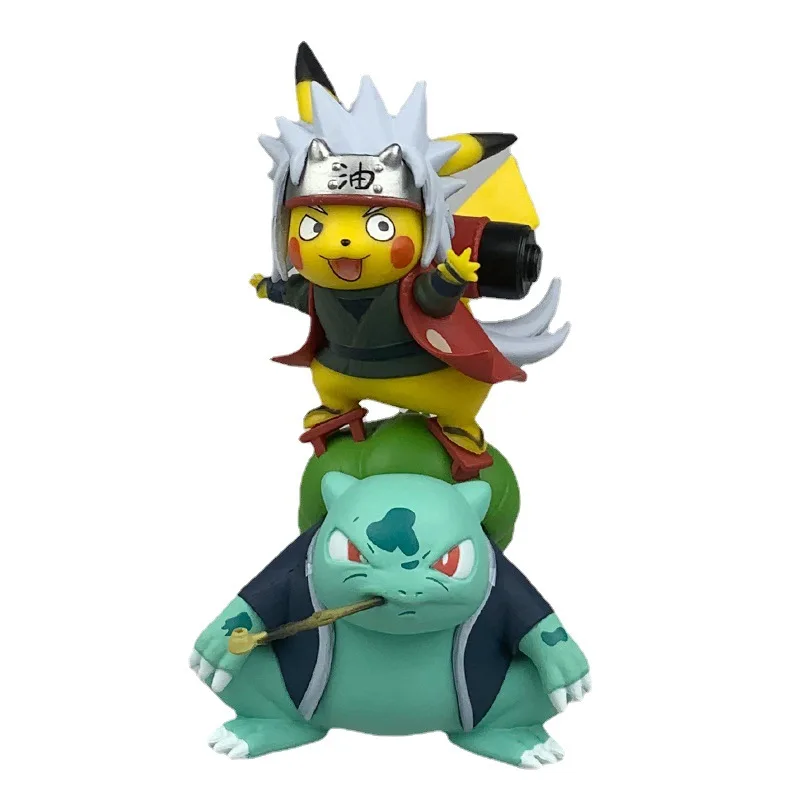 

Pokemon Naruto Toad Jiraiya Pikachu Statue Q Version Boxed Doll Decoration Models Toys Hobbies Action Figures Christmas gift