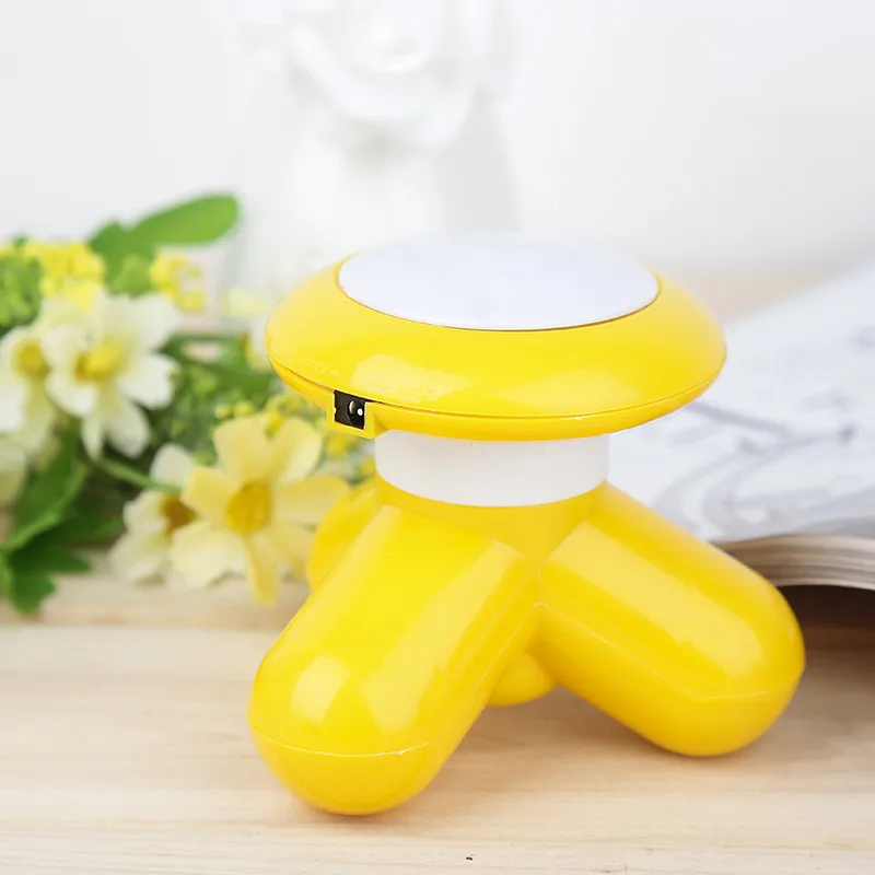 yellow Мини электрическая волновая Вибрация Массажер USB Батарея массаж всего тела шеи талии спины плеча массаж Электрический - Цвет: yellow